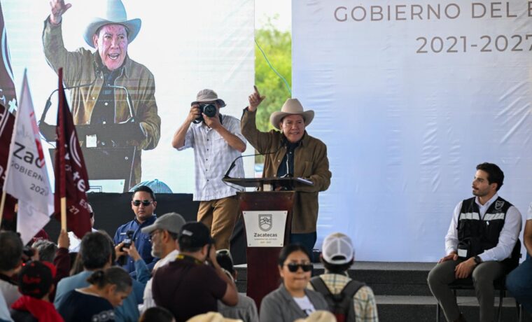David Monreal durante el Foro Bienestar para Todas y Todos en Fresnillo